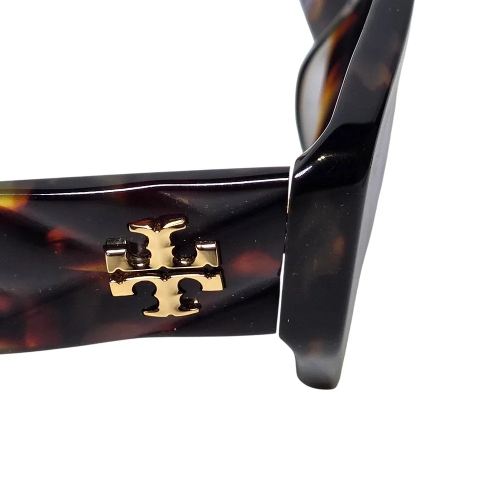 Tory‎ Burch TY7187U 1944/1U Tortoise Cat Eye Sunglasses 53□18 140 Blue Lens